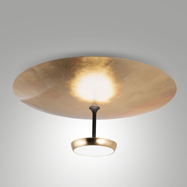 Fabas 3803-65-294 Yuko, moderní stropní svítidlo, 40W LED 3000K tříkrokové stmívání, černá/zlatá, prům. 60cm