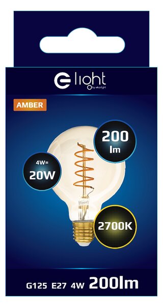 Dekorační LED žárovka E27 teplá 2700k 4w 320 lm