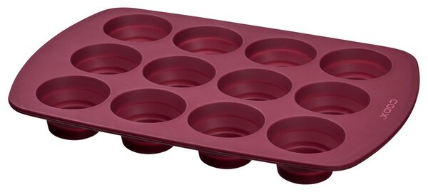 Coox Silikonová forma na muffiny (červená) (100366526001)