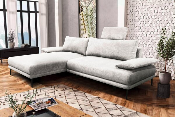 ROHOVÁ SEDAČKA, textil, bílá MID.YOU - Sedací soupravy, Online Only
