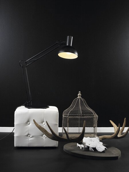 Nordlux 75145003 Arki, stolní/nástěnná černá industriální lampa 1xE27