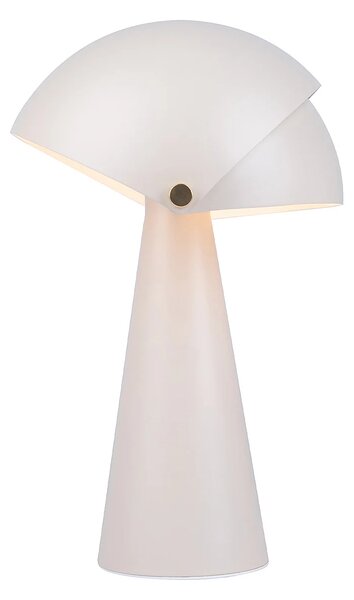 Nordlux 2120095001 Align, designová stolní lampička 1xE27, bílá, průměr 22cm