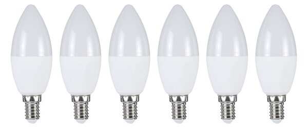 Livarno home LED žárovka, 6 kusů (svíčka E14) (100366557003)