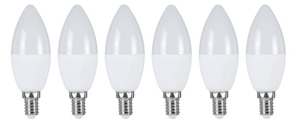 Livarno home LED žárovka, 6 kusů (svíčka E14) (100366557003)