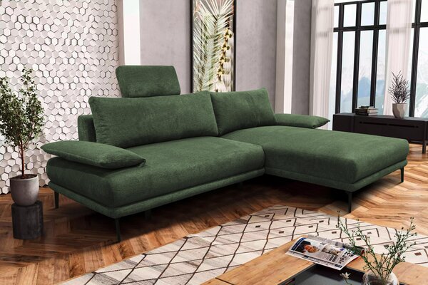 ROHOVÁ SEDAČKA, textil, zelená MID.YOU - Sedací soupravy, Online Only