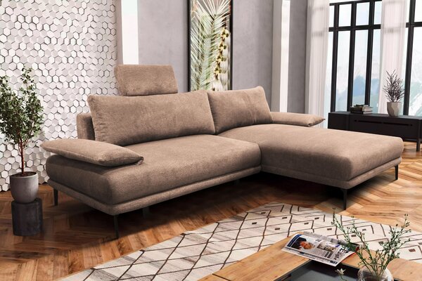 ROHOVÁ SEDAČKA, textil, béžová MID.YOU - Sedací soupravy, Online Only