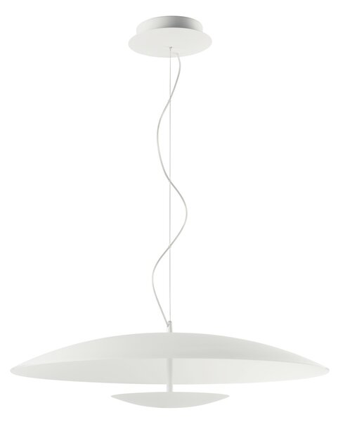 Linea Light 90286 Horizon_P, bílé závěsné svítidlo pro nepřímé osvětlení, 34W LED 3000K, Ø 65cm