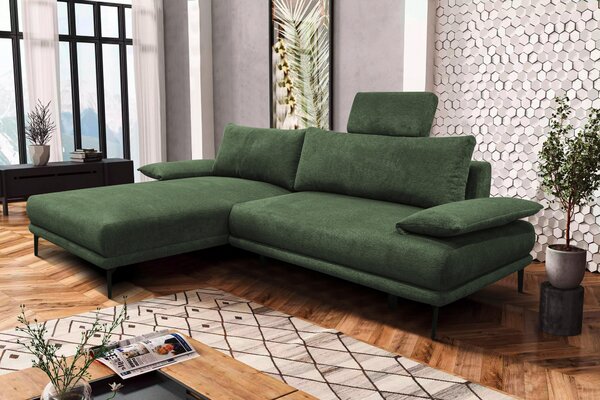 ROHOVÁ SEDAČKA, textil, zelená MID.YOU - Sedací soupravy, Online Only