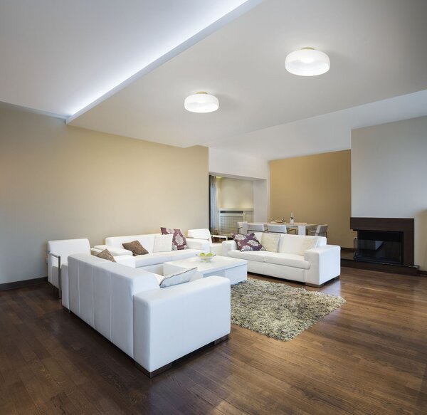 Fabas 3800-65-101 Lunar, černé stropní svítidlo, 1x26W LED 3CCT 2700/3000/4000K krokové stmívání, prům. 42cm