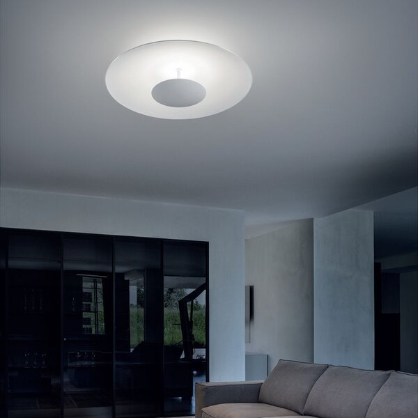 Linea Light 90285 Horizon_S, bílé stropní svítidlo pro nepřímé osvětlení, 34W LED 3000K, Ø 65cm