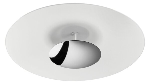 Linea Light 90284 Horizon_S, bílo/chromové stropní svítidlo pro nepřímé osvětlení, 34W LED 3000K, Ø 65cm