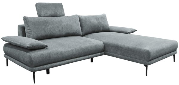 ROHOVÁ SEDAČKA, textil, šedá MID.YOU - Sedací soupravy, Online Only