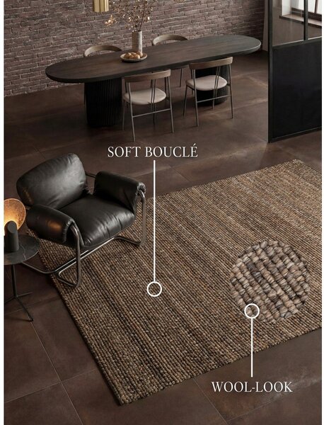 Hnědý kulatý koberec 120x170 cm Wilma – Villeroy&Boch