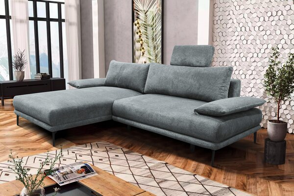 ROHOVÁ SEDAČKA, textil, šedá MID.YOU - Sedací soupravy, Online Only