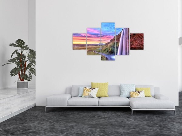 Obraz - Vodopád Seljalandsfoss (125x70 cm)