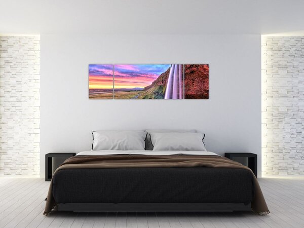 Obraz - Vodopád Seljalandsfoss (170x50 cm)