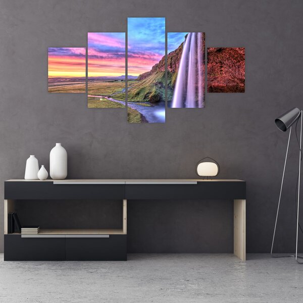 Obraz - Vodopád Seljalandsfoss (125x70 cm)