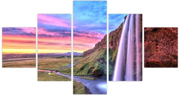 Obraz - Vodopád Seljalandsfoss (125x70 cm)