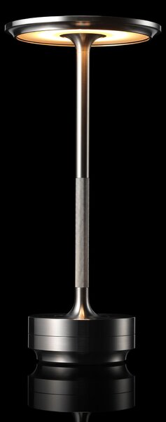 Ambientec Turn Steinless Steel, bateriová lampička z nerezi, LED 1800-2500K dotykové stmívání, Ø13x27,5cm, IP66