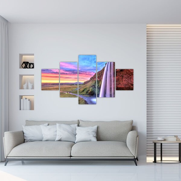 Obraz - Vodopád Seljalandsfoss (125x70 cm)