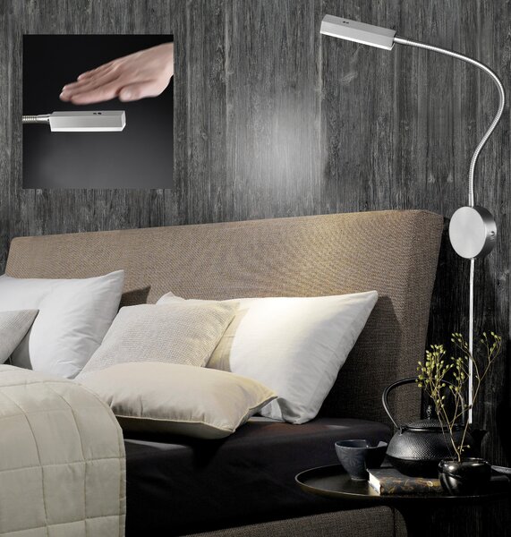 NÁSTĚNNÉ LED SVÍTIDLO, 59/8/48 cm - Nástěnná svítidla k posteli