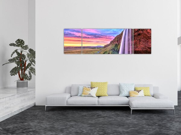 Obraz - Vodopád Seljalandsfoss (170x50 cm)
