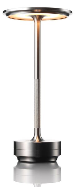Ambientec Turn Steinless Steel, bateriová lampička z nerezi, LED 1800-2500K dotykové stmívání, Ø13x27,5cm, IP66