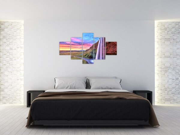 Obraz - Vodopád Seljalandsfoss (125x70 cm)