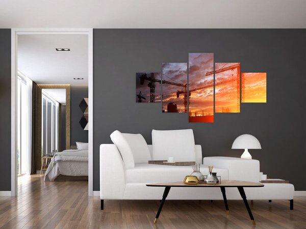 Obraz - Staveniště (125x70 cm)