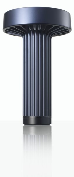 Ambientec Fotica Indigo, přenosná lampička z modrého hliníku, LED 1800-2500K dotykové stmívání, Ø13x20,5cm, IP66