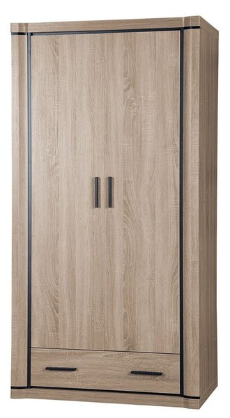 Šatní skříň s policemi 97 cm ARIKA - dub sonoma