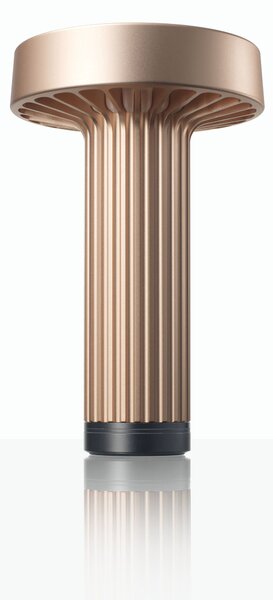 Ambientec Fotica Rose, přenosná lampička z růžového hliníku, LED 1800-2500K dotykové stmívání, Ø13x20,5cm, IP66