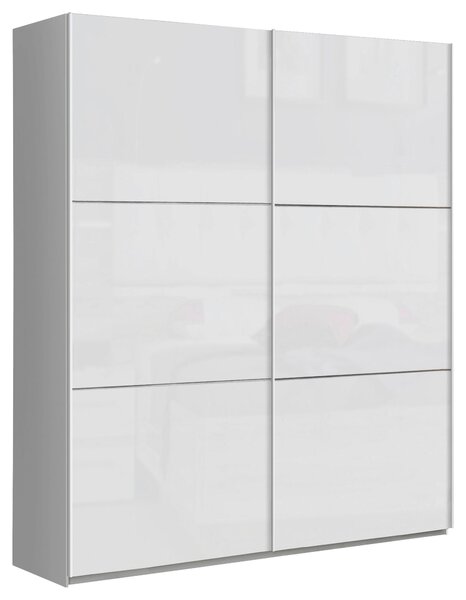 SKŘÍŇ S POSUVNÝMI DVEŘMI, bílá, vysoce lesklá bílá, 170,3/209,7/61,2 cm home24 - Šatní skříně