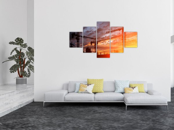Obraz - Staveniště (125x70 cm)