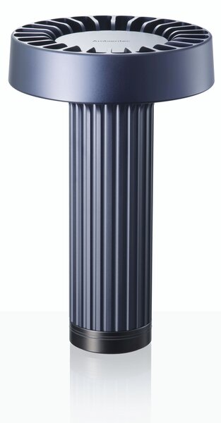 Ambientec Fotica Indigo, přenosná lampička z modrého hliníku, LED 1800-2500K dotykové stmívání, Ø13x20,5cm, IP66