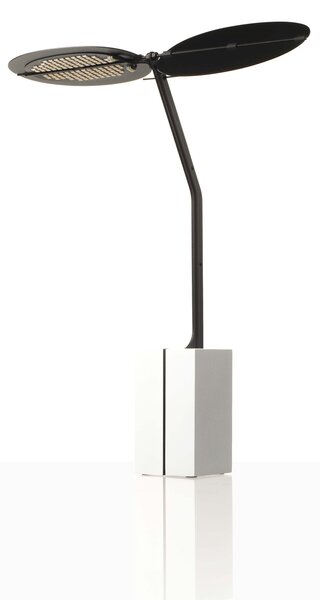 Ambientec Sage White, přenosná černobílá lampička, LED 2200-2400K dotykové stmívání, výška 29,9cm