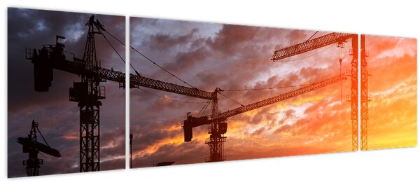 Obraz - Staveniště (170x50 cm)