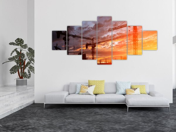 Obraz - Staveniště (210x100 cm)