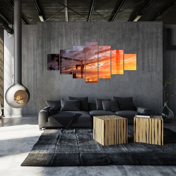 Obraz - Staveniště (210x100 cm)