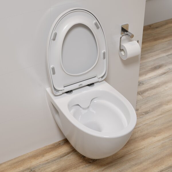 Cersanit Moduo sada wc s mísou a sedátkem závěsná bez splachovacího kruhu bílá S701-725