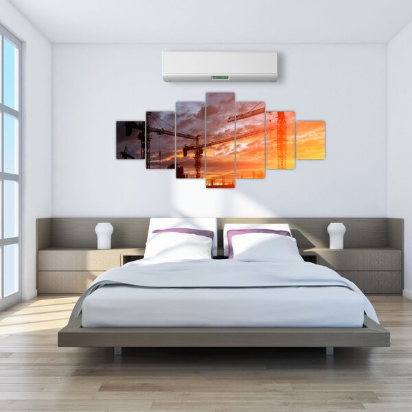 Obraz - Staveniště (210x100 cm)