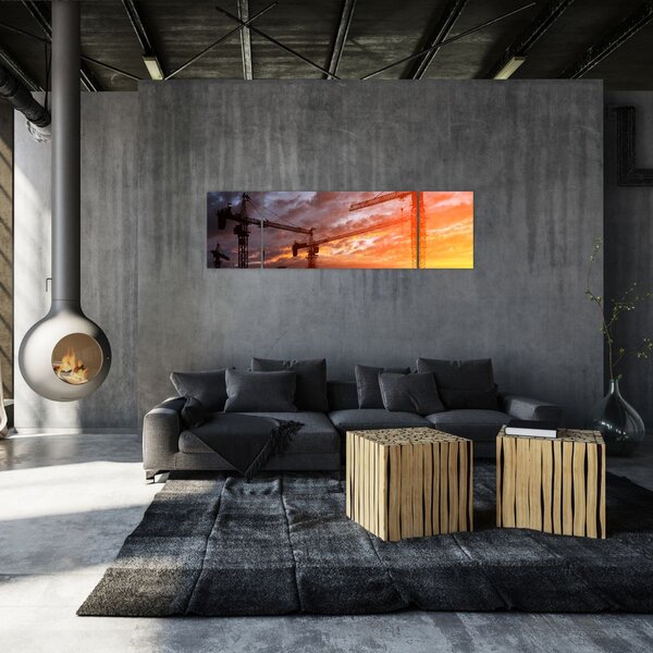 Obraz - Staveniště (170x50 cm)
