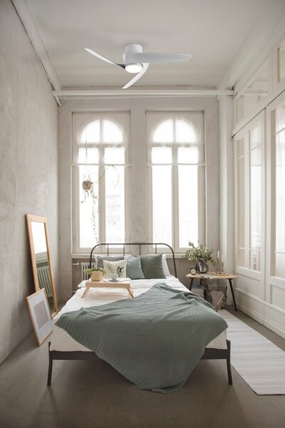 Mantra 9066 Groenland S, lopatkový ventilátor se svítidlem a dálk. ovladačem, LED 24W 2700-5000K, bílá, průměr 102cm