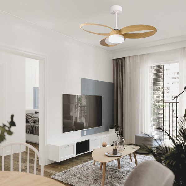 Mantra 8702 Infinity, ventilátor se svítidlem a dálk. ovladačem, LED 24W 2700-5000K, dřevěná, průměr 92,5cm