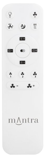 Mantra 9061 Groenland XS, lopatkový ventilátor se svítidlem a dálk. ovladačem, LED 24W 2700-5000K, bílá, průměr 79,5cm