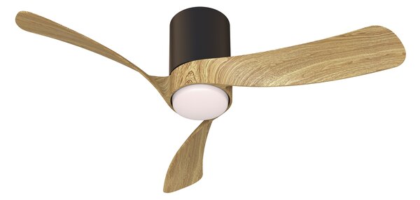 Mantra 9050 Nemo S, lopatkový ventilátor se svítidlem a dálk. ovladačem, LED 24W 2700-5000K, černá/dřevěná, průměr 97cm