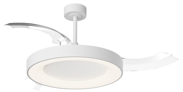 Mantra 9057 Niseko L, rozvinovací ventilátor se svítidlem a dálk. ovladačem, LED 40W 2700-5000K, bílá, průměr 61/132cm