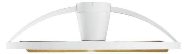 Mantra 9045 Nepal II mini, ventilátor se svítidlem a dálk. ovladačem, LED 32W 2700-5000K, bílá/dřevěná, průměr 75cm