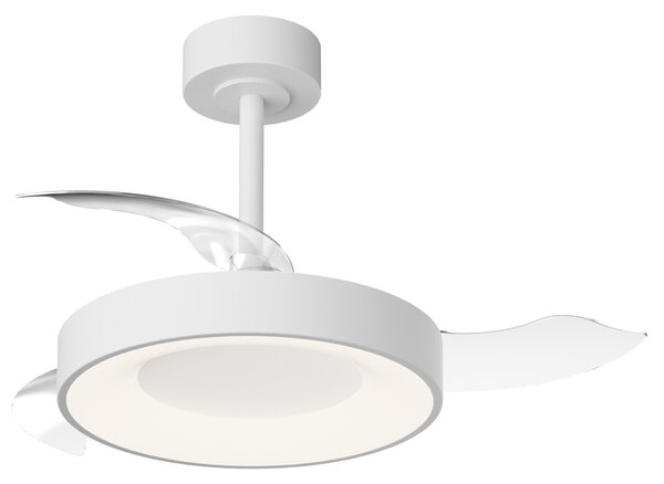 Mantra 9012 Niseko S, rozvinovací ventilátor se svítidlem a dálk. ovladačem, LED 45W 2700-5000K, bílá, průměr 40/91cm