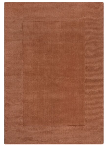 Kusový ručně tkaný koberec Tuscany Textured Wool Border Orange-120x170